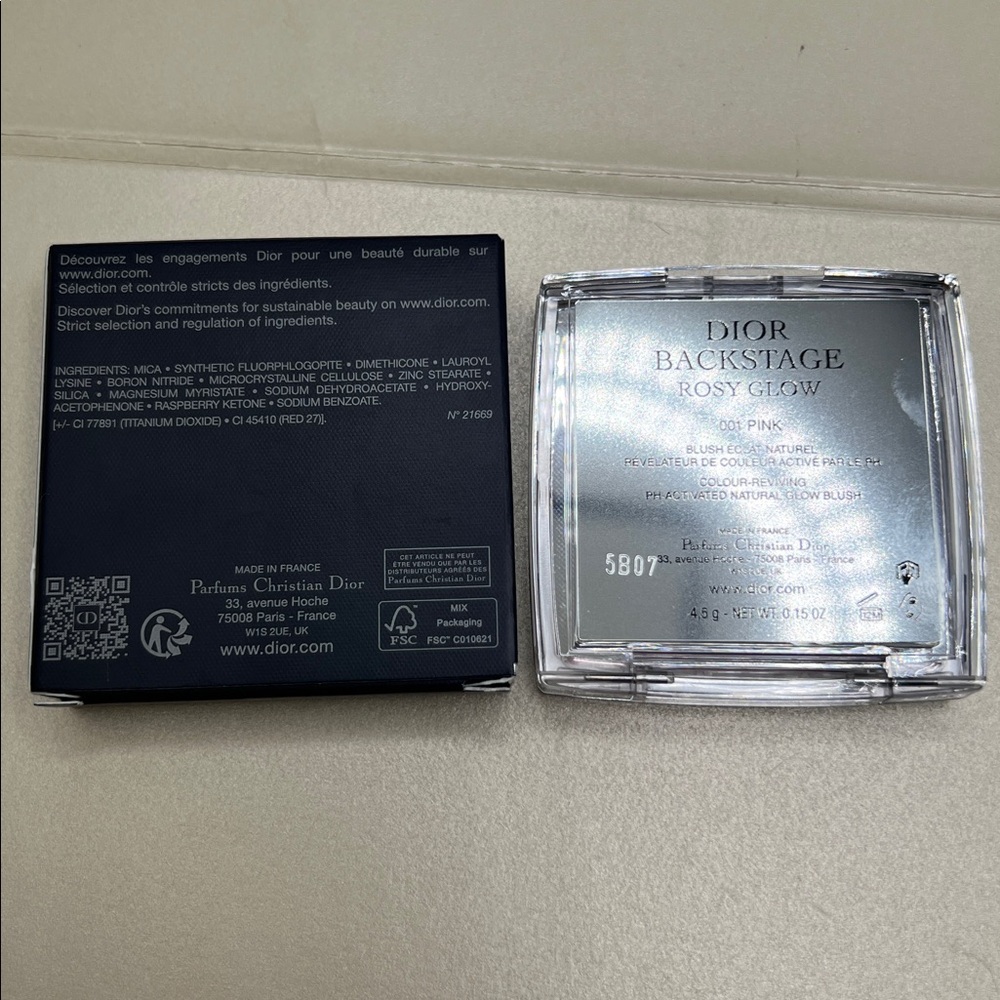 DIOR Backstage Rosy Glow Blush with pH-Activated
Pink With Dust Bag , W/Box - Picture 16 of 17